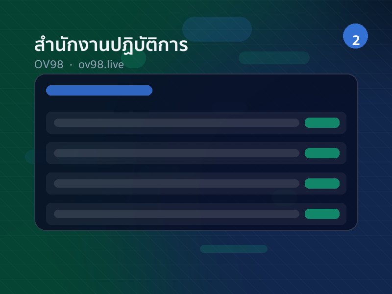 สำนักงานปฏิบัติการ OV98 ฝ่ายสนับสนุนลูกค้าภาษาไทย