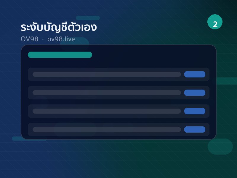 ปุ่มระงับบัญชีตัวเองชั่วคราวของ OV98